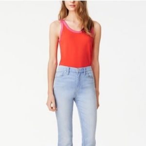 Tory Burch Lawrence Orange & Pink Tank Top, M EUC